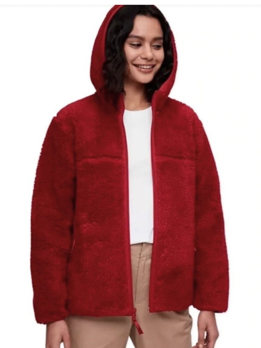 Aritzia tna sherpa fleece size S